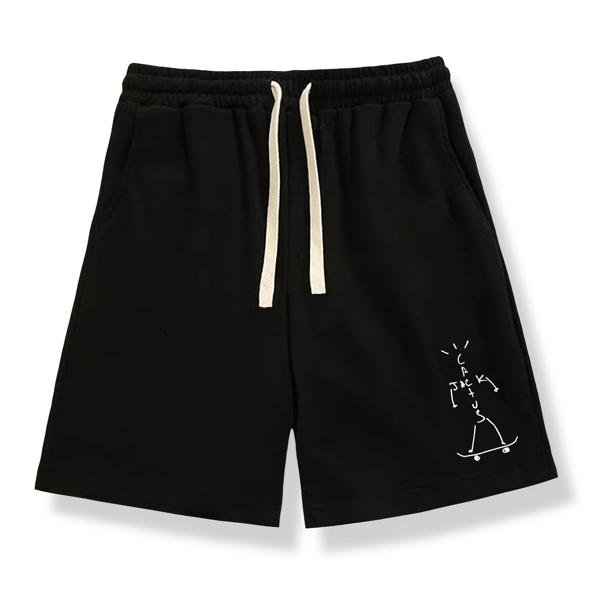 Men's Sportswear Drawstring Active Shorts Alphabets Skateboard