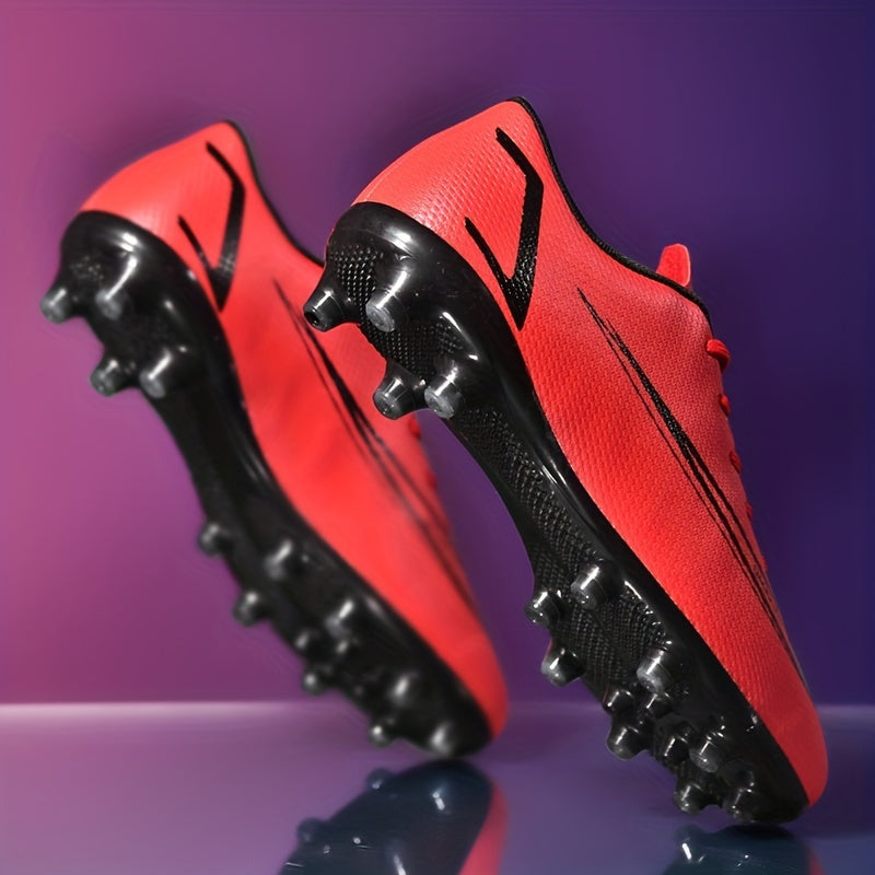 Men's Solid AG Cleat Football Boots Outdoor Anti-skid Soccer Cleats