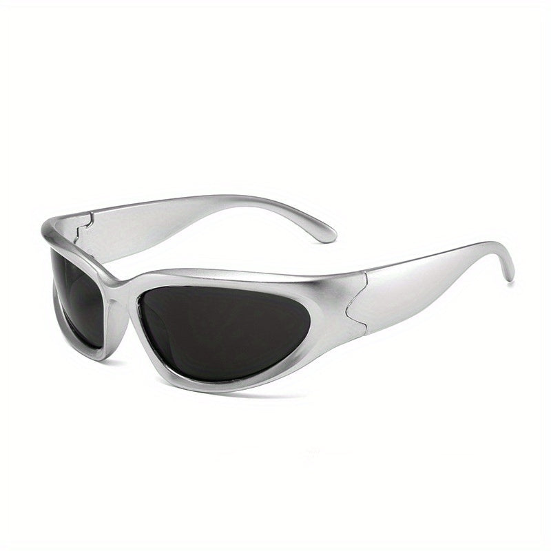 Y2K Wrap Around Sunglasses Vintage Punk Style Outdoor Shield Eyewear