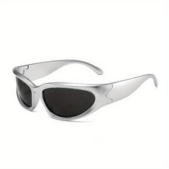 Y2K Wrap Around Sunglasses Vintage Punk Style Outdoor Shield Eyewear