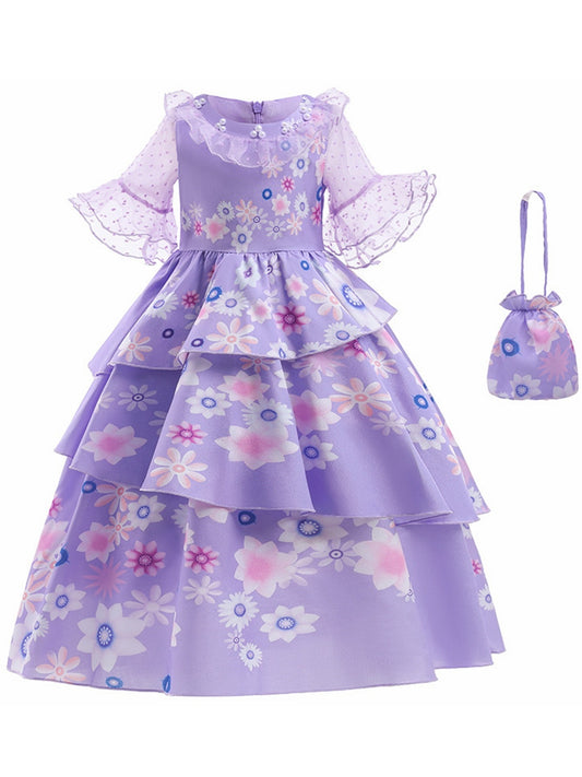 Encanto Princess Long Dress With Bag