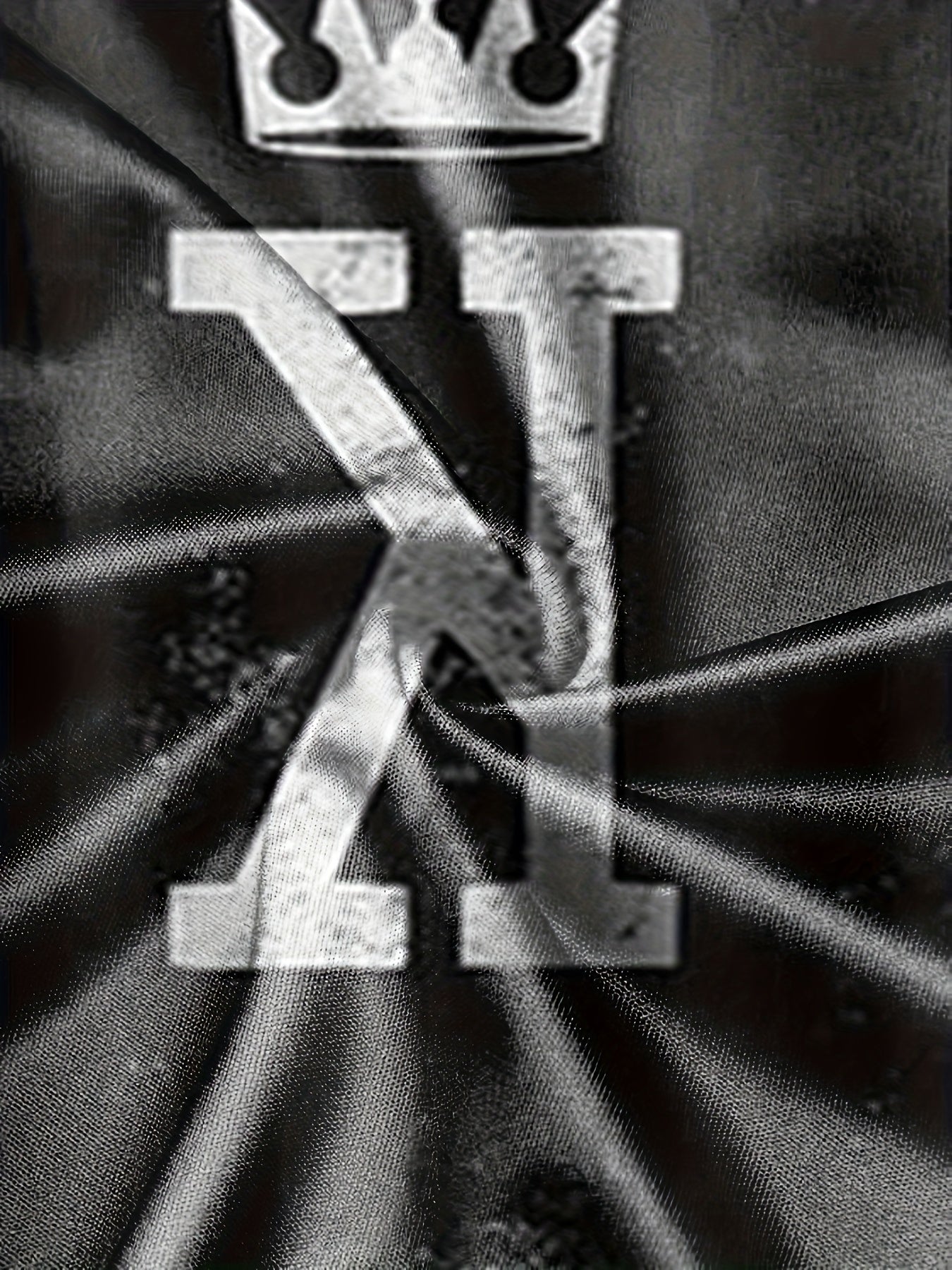 Crown & Letter K Mens 2 Piece Outfits T-shirt & Shorts Set