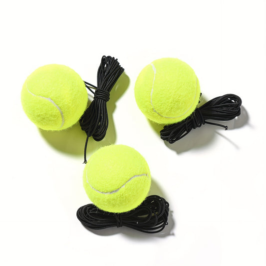 6pcs Tennis Training Ball With Elastic Rope for Outdoor Fitness Training
