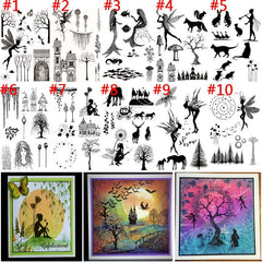 Fairy Series Branch Silicone Clear Stamp for DIY Journals Albums