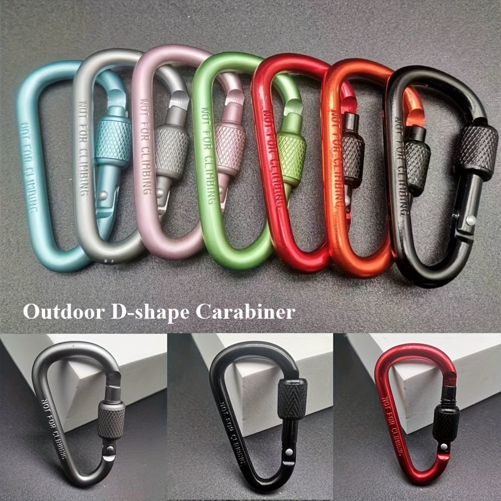 Aluminium Safety Buckle Keychain Lock Carabiner