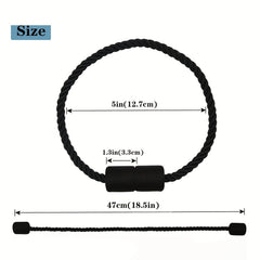 2pcs Magnetic Curtain Tiebacks Modern Rope Tiebacks For Drapes