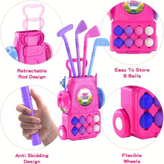 Kids Golf Club Toddler Golf Set with 8 Balls and Putting Pad