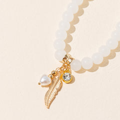 Jade Crystal Beaded Bracelet for Women