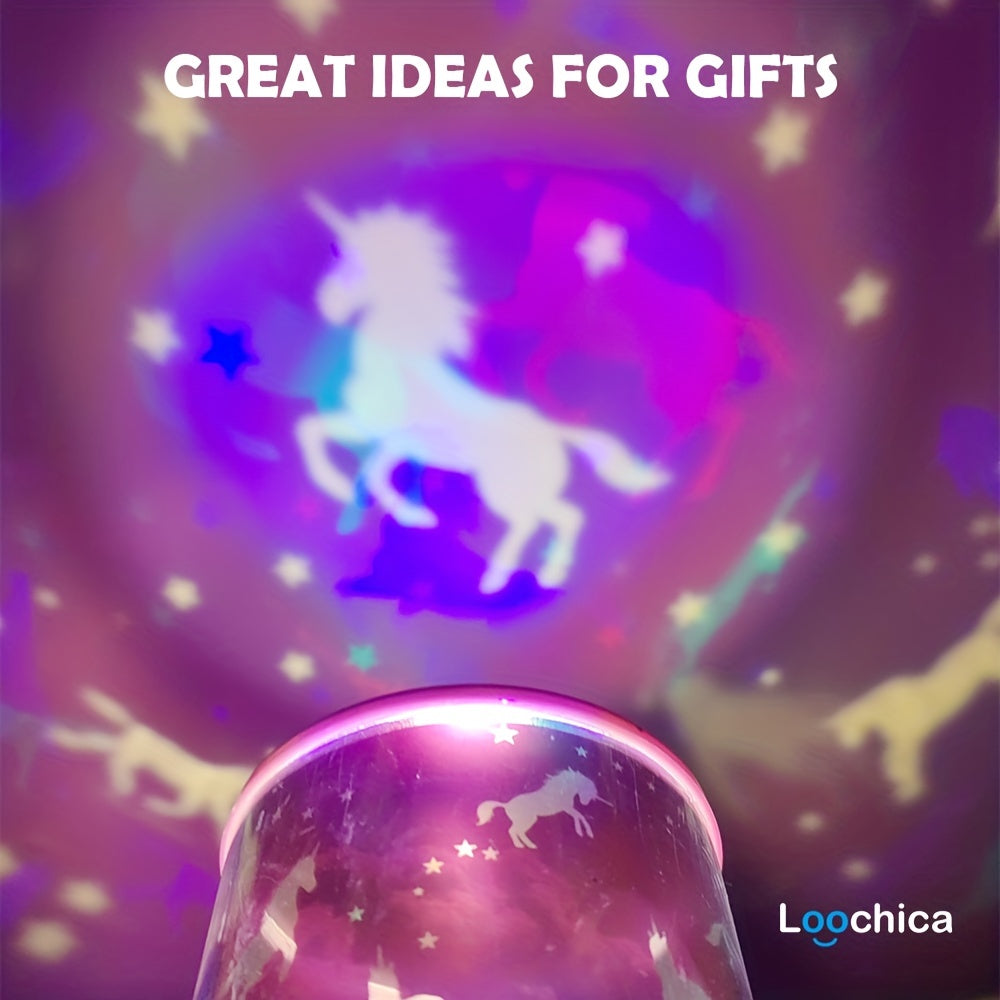 Unicorn Night Light Projector for Kids