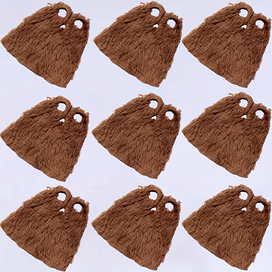 9pcs Mini Building Block Cloak Officer Set Plush Winter Coats
