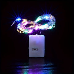 10pcs Copper Wire LED String Lights Fairy Lights Decorative Curtain Star Lights