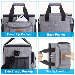 15L Insulated Nylon Bag for Camping and Picnics