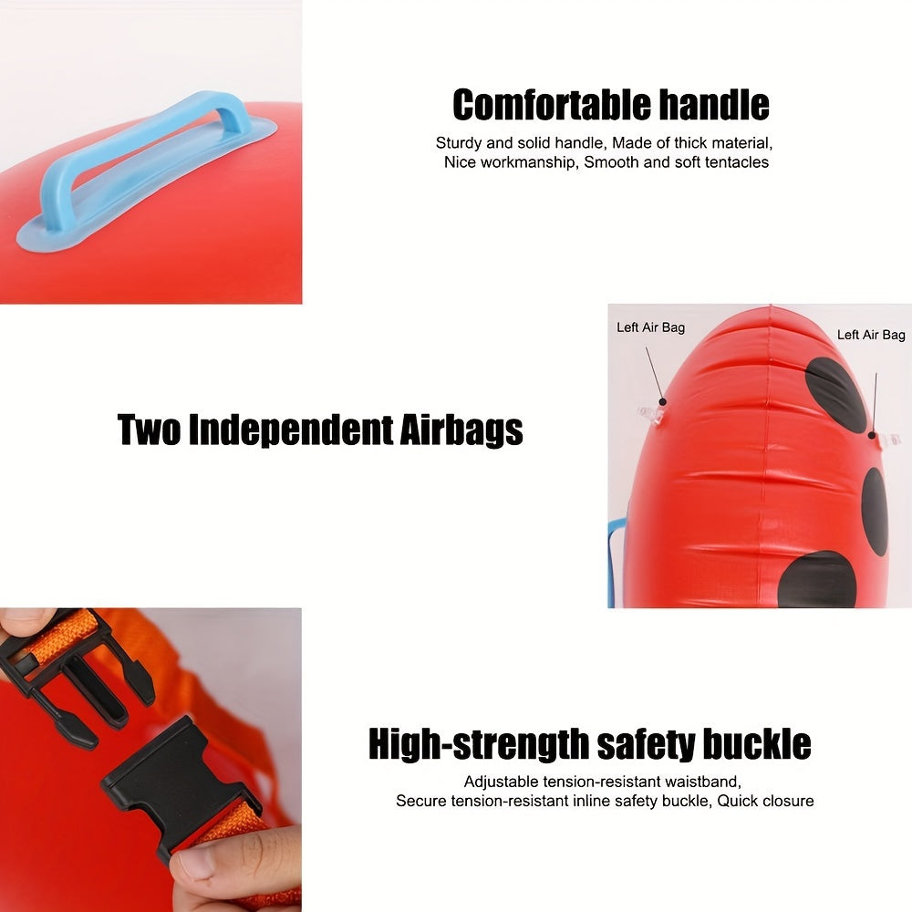 High Visibility Swim Bubble Buoy For Open Water Swimmers