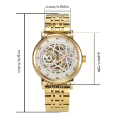KUERST Men's Double Press Butterfly Buckle Automatic Mechanical Watch