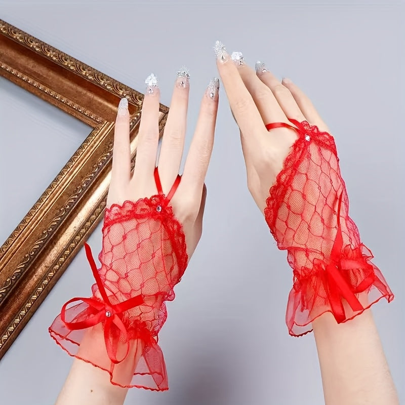 Lace Gloves Gothic Gloves Party Decoration