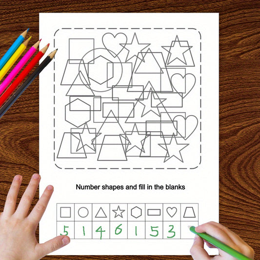 Math Workbook: Number Graphics for Kids