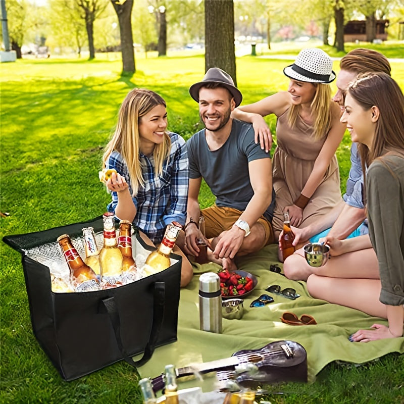 Non woven Aluminum Foil Insulated Ice Bag Lunch Bag for Picnic