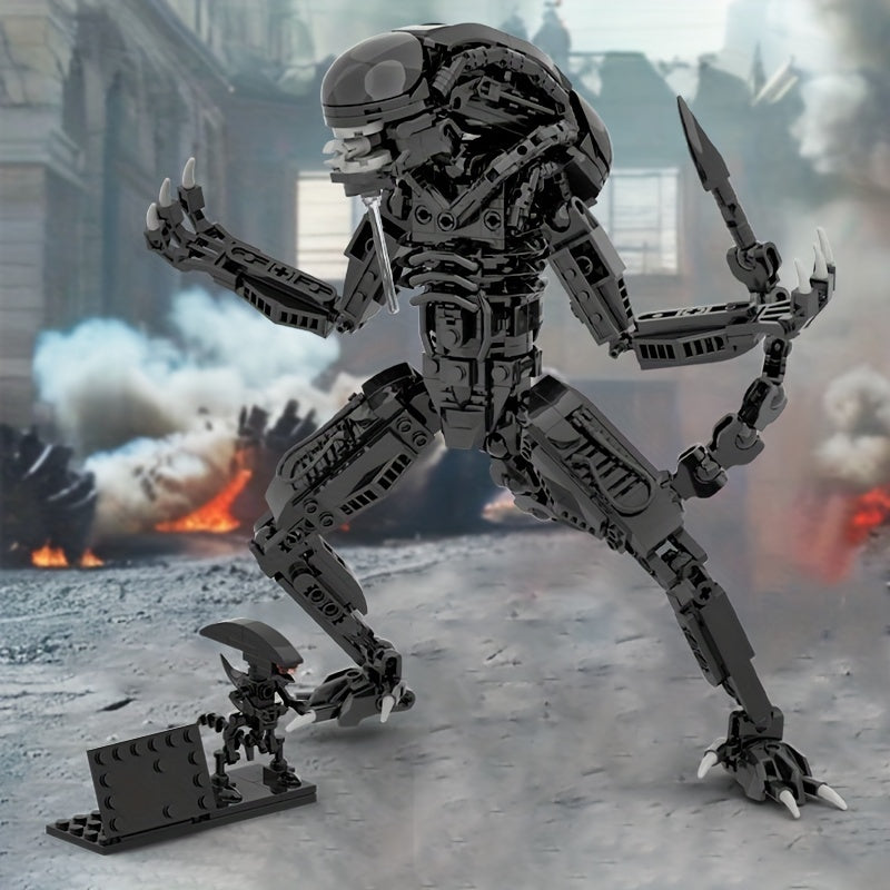 Alien Xenomorph Building Blocks Toy Set Party Decoration Accessory