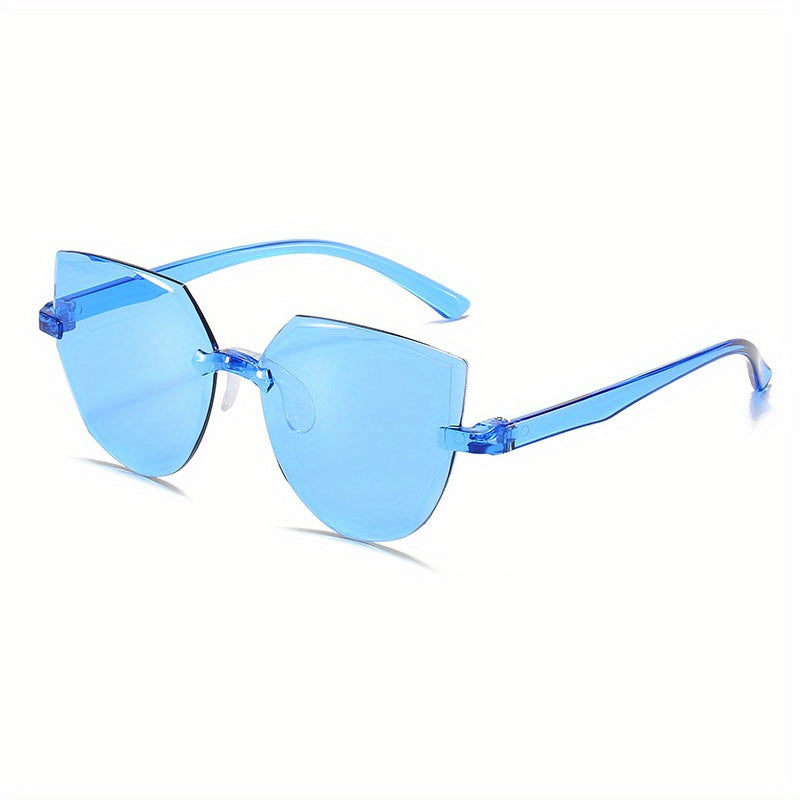 Y2K Cat Eye Rimless Sunglasses UV400