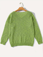 Long Sleeve Drop Shoulder Sweater Loose Casual Sweater Women's Clothing