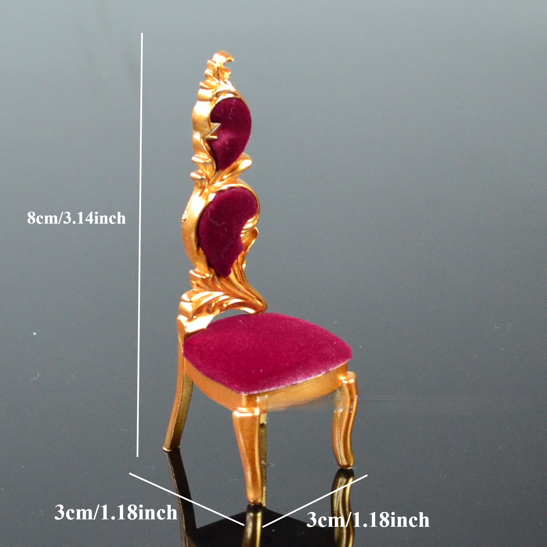 Dollhouse Dining Chairs European Style Mixed Colors