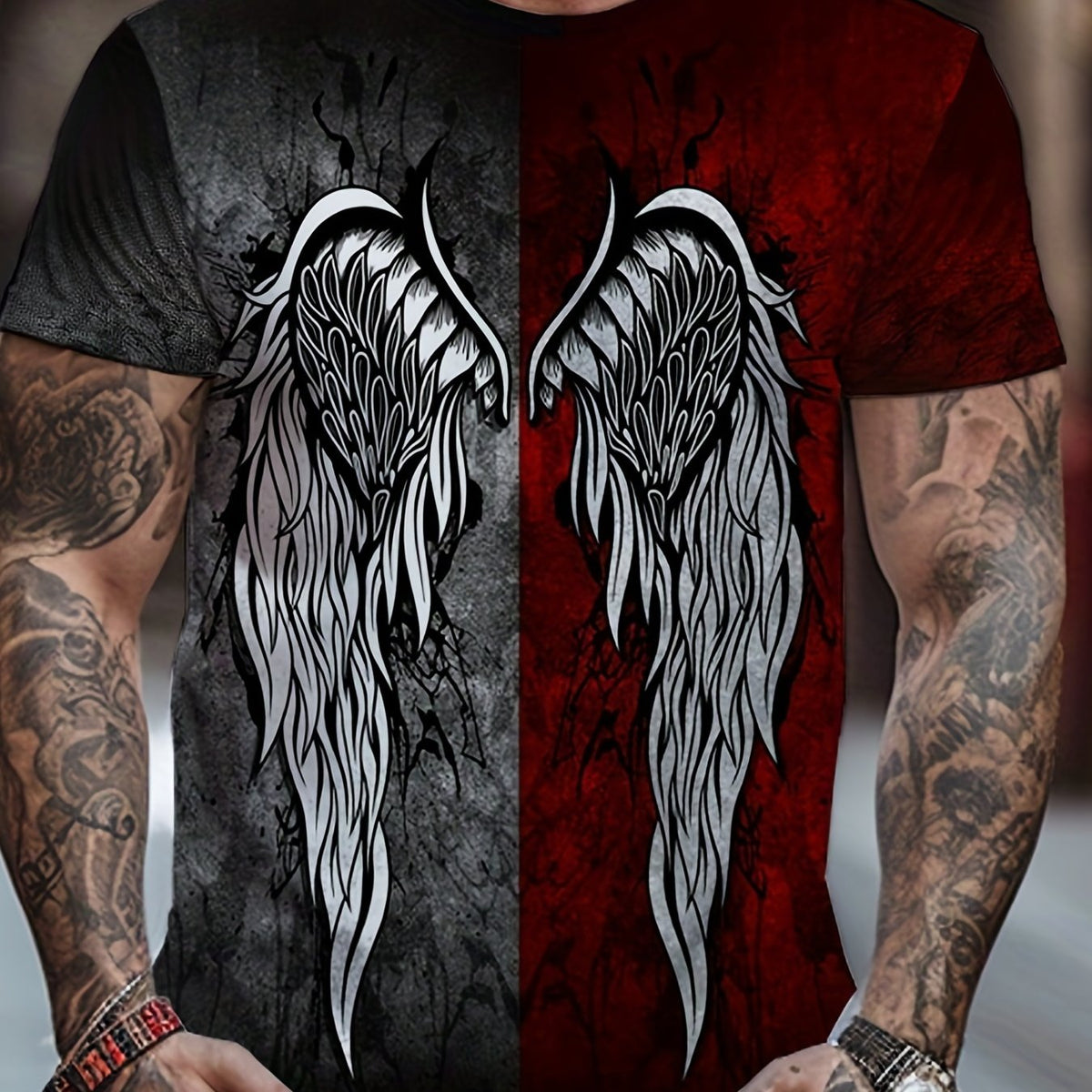 Men's Graphic Print T shirt Casual Comfy Slightly Stretch