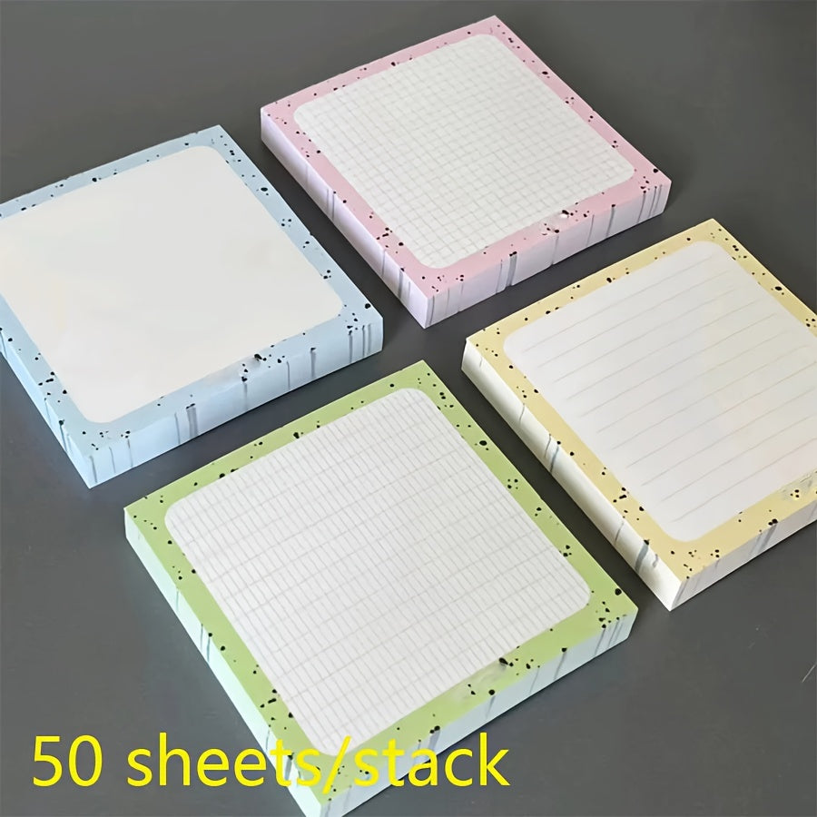 1Pc 50 Sheets Sticky Notepad Green Sticky Notes In Notebook Memo Pad