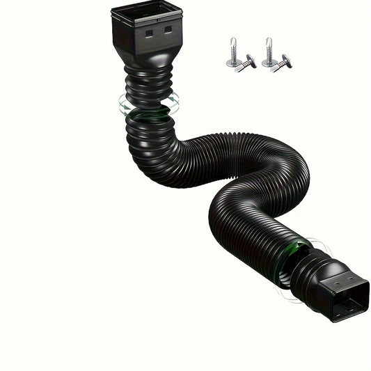 1pc PP Folding Telescopic Pipe Villa Outdoor Drop Water Pipe Drain