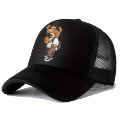 Men's Baseball Mesh Cap Cartoon Print Sun Hat for Men and Women Couples