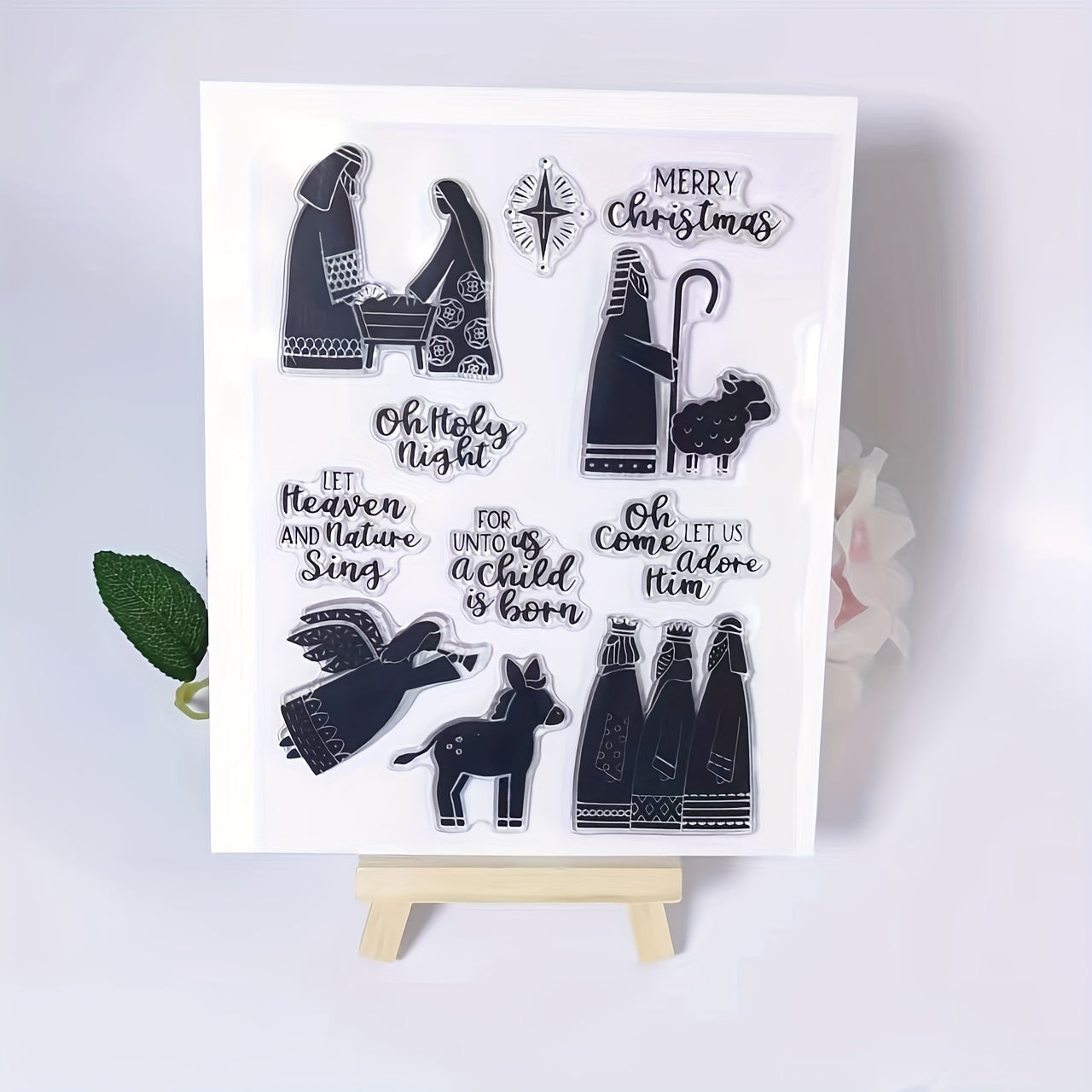 Christmas Character Stamp for Card Making and DIY Crafts