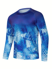 Men's Graphic Print UPF 50 Sun Protection Jacket