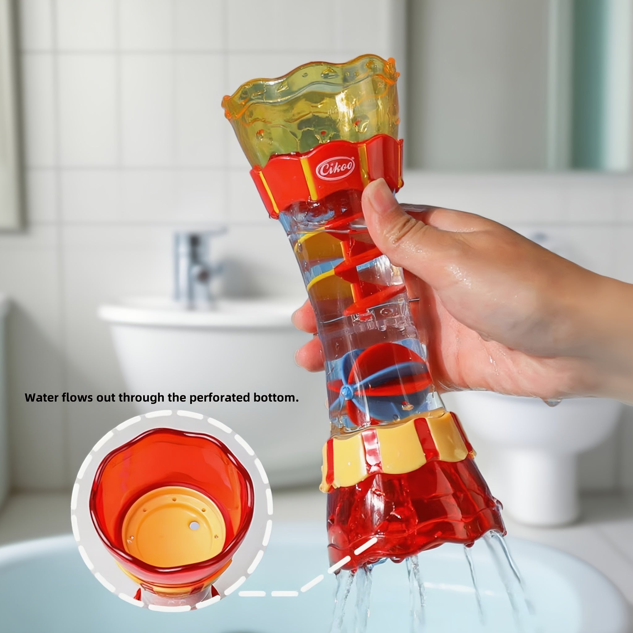 Rotating Water Leak Bath Toy for Babies, 18 Months and Up