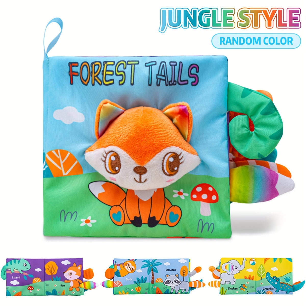 Interactive 3D Tails Cloth Book Sensory Toy
