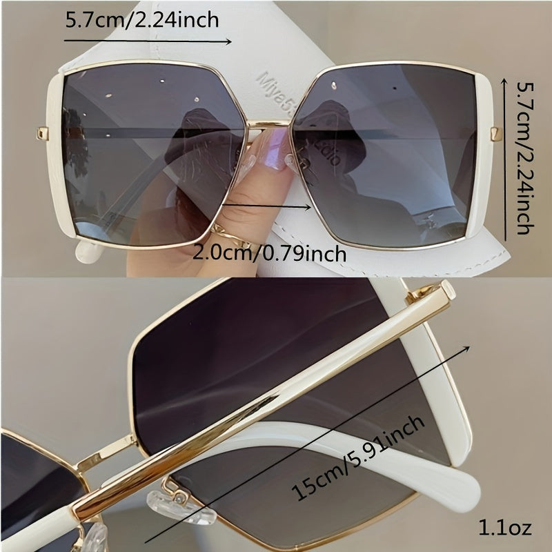 Large Square Sunglasses For Women Men Casual Anti Glare Glasses UV400