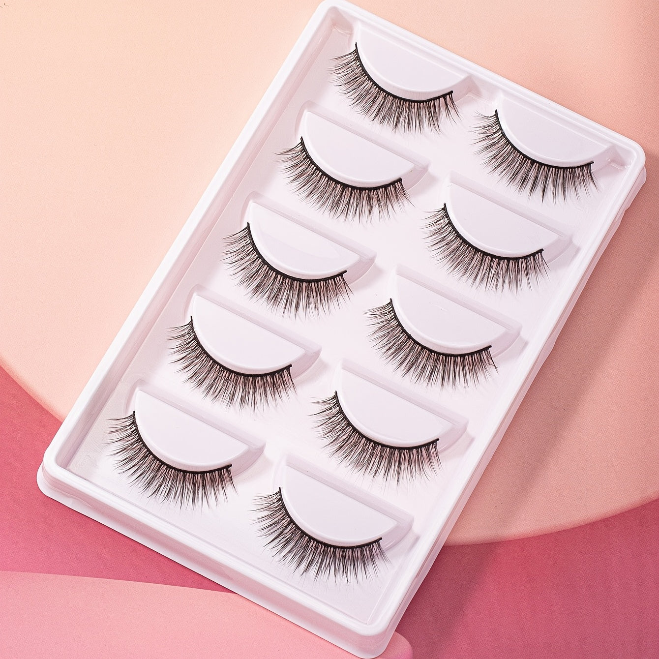 Fluffy 14mm Cat Eye False Eyelashes - Thick Curled Makeup Tools
