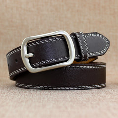 PU Leather Belt Solid Waistband Unisex Jeans Pants Belt