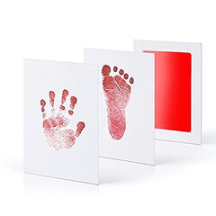 DIY Hand And Footprint Kit Ink Pads Photo Frame for Toddlers Souvenir