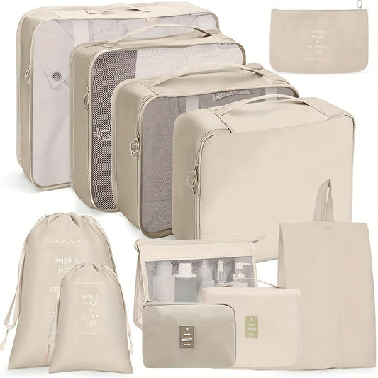 11 Pcs Travel Luggage Bag Sets Organizers Dustproof Storage Bags