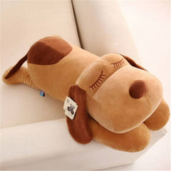 Green Cartoon Puppy Plush Dog Toy - No Batteries Needed