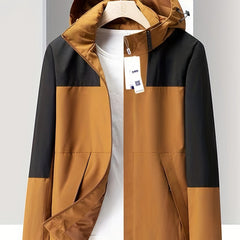 Contrast Block Sport Jacket Windbreaker Men's Casual Coat