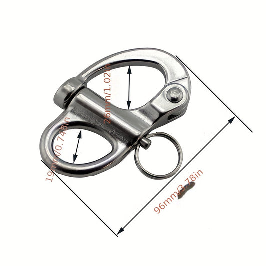 69mm Stainless Steel Snap Hook Shackle for Camping