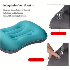 Portable Inflatable Camping Pillow Lightweight Beach Pillow Neck Support