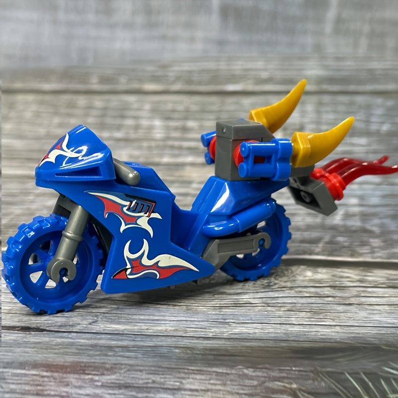 Durable ABS Motorcycle Building Blocks Set DIY Puzzle Educational Construction