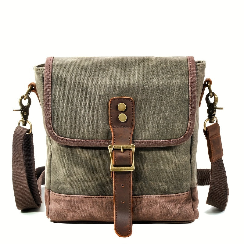 Waterproof Canvas Crossbody Bag Men Lightweight Sling Bag