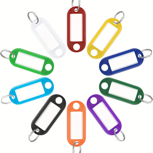 50pcs Colorful Keychain Tags for Keys Luggage Hotel Rooms