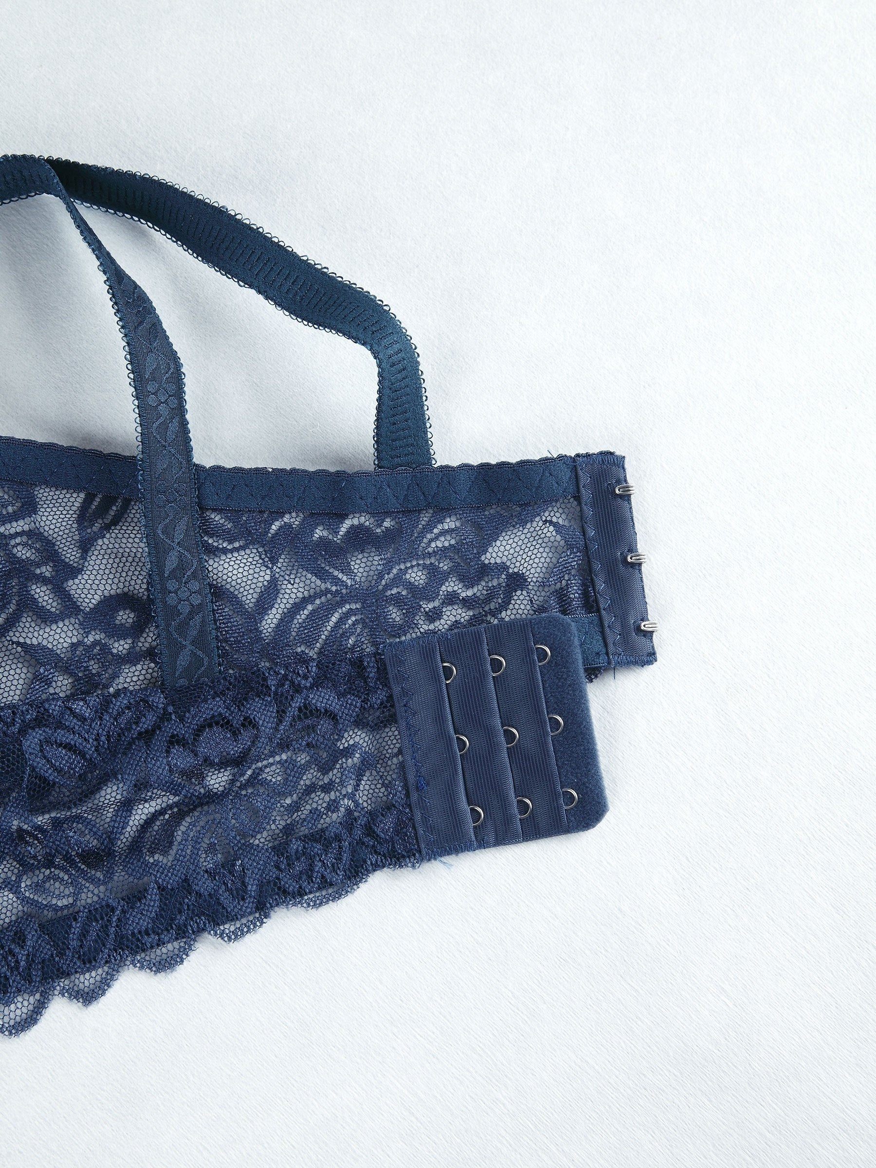 Lace Push Up Bra with Scallop Trim