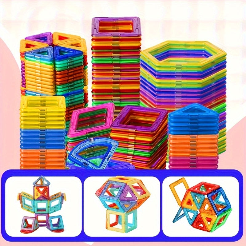 Magnetic Building Blocks Toy Colorful DIY Construction Block Stick