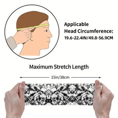 Tie Dye Headband & Marble Pattern Sports Headwear