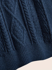 Men's Warm Knit Sweater Comfy Pullover for Winter