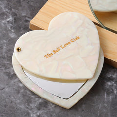 Heart Shape Mini Hand Mirror for Purse